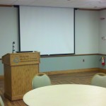 Watch our presentations on the built-in screen