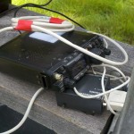 A Yaesu FT-817 powered the PSK31 station