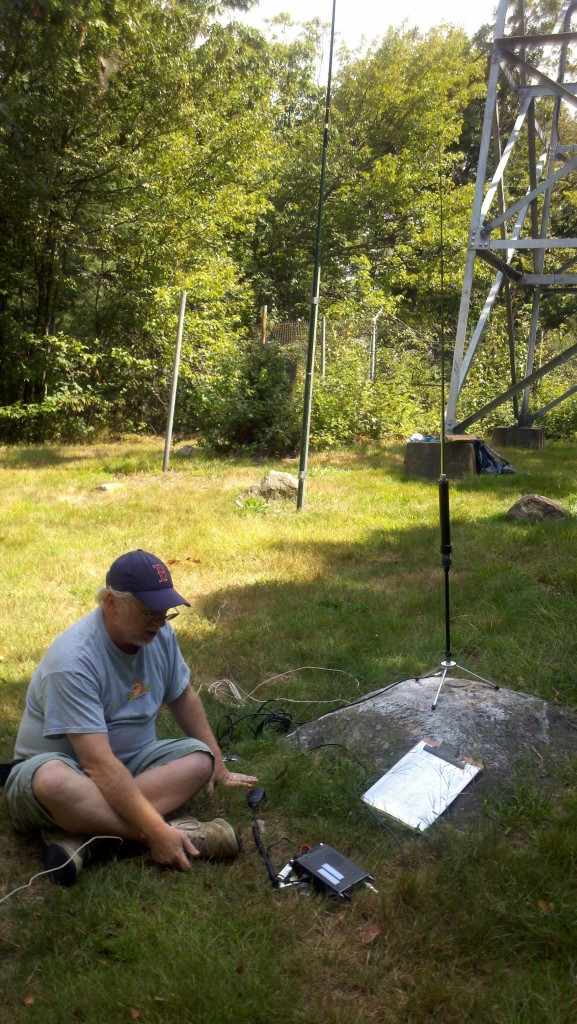 John trying out a short vertical on 10 meters